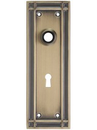 Mission Forged-Brass Back Plate with Keyhole